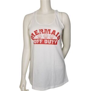 Mermaid Off Duty Racerback Tank Next Level N1533 Custom Handmade
